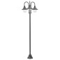 vidaXL Farola de jardín con 3 luces aluminio color bronce E27 220 cm vidaXL Farola de jardín con 3 luces aluminio color bronce E27 220 cm