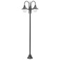 vidaXL Farola de jardín con 3 luces aluminio color bronce E27 220 cm vidaXL Farola de jardín con 3 luces aluminio color bronce E27 220 cm