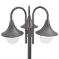 vidaXL Farola de jardín con 3 luces aluminio color bronce E27 220 cm vidaXL Farola de jardín con 3 luces aluminio color bronce E27 220 cm