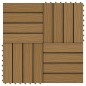 vidaXL Baldosas porche relieve profundo WPC 30x30 cm 1 m² teca 11 uds vidaXL Baldosas porche relieve profundo WPC 30x30 cm 1 m² teca 11 uds