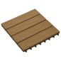 vidaXL Baldosas porche relieve profundo WPC 30x30 cm 1 m² teca 11 uds vidaXL Baldosas porche relieve profundo WPC 30x30 cm 1 m² teca 11 uds