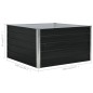 vidaXL Jardinera elevada de acero galvanizado antracita 100x100x45 cm vidaXL Jardinera elevada de acero galvanizado antracita 100x100x45 cm