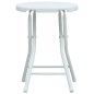 vidaXL Taburetes plegables de jardín 4 uds HDPE aspecto ratán blanco vidaXL Taburetes plegables de jardín 4 uds HDPE aspecto ratán blanco