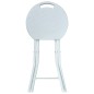 vidaXL Taburetes plegables de jardín 4 uds HDPE aspecto ratán blanco vidaXL Taburetes plegables de jardín 4 uds HDPE aspecto ratán blanco