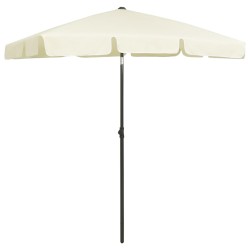 vidaXL Sombrilla de playa arena amarillo 180x120 cm 