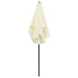 vidaXL Sombrilla de playa arena amarillo 180x120 cm vidaXL Sombrilla de playa arena amarillo 180x120 cm