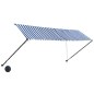 vidaXL Toldo retráctil con LED azul y blanco 400x150 cm vidaXL Toldo retráctil con LED azul y blanco 400x150 cm