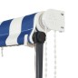 vidaXL Toldo retráctil con LED azul y blanco 400x150 cm vidaXL Toldo retráctil con LED azul y blanco 400x150 cm