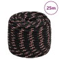 vidaXL Cuerda de barco polipropileno negra 16 mm 25 m vidaXL Cuerda de barco polipropileno negra 16 mm 25 m