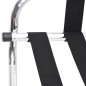 vidaXL Soporte para maletas con respaldo plateado 56x39x52 cm vidaXL Soporte para maletas con respaldo plateado 56x39x52 cm