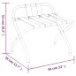 vidaXL Soporte para maletas con respaldo plateado 56x39x52 cm vidaXL Soporte para maletas con respaldo plateado 56x39x52 cm