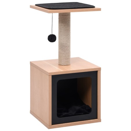vidaXL Rascador para gatos con alfombra rascadora de sisal 62 cm