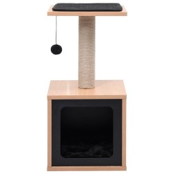 vidaXL Rascador para gatos con alfombra rascadora de sisal 62 cm
