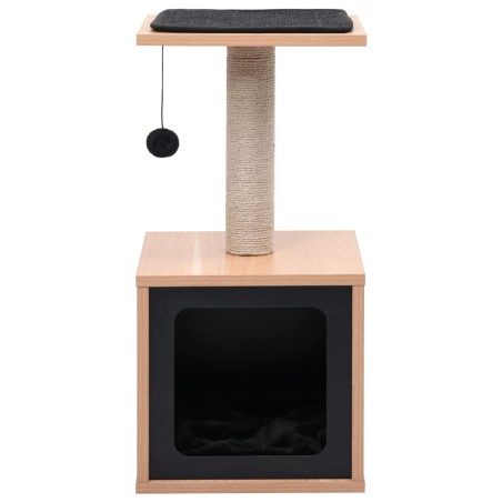 vidaXL Rascador para gatos con alfombra rascadora de sisal 62 cm