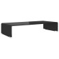 vidaXL Soporte para TV/Elevador monitor cristal negro 70x30x13 cm vidaXL Soporte para TV/Elevador monitor cristal negro 70x30x13 cm