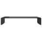 vidaXL Soporte para TV/Elevador monitor cristal negro 70x30x13 cm vidaXL Soporte para TV/Elevador monitor cristal negro 70x30x13 cm