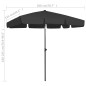 vidaXL Sombrilla de playa negra 200x125 cm vidaXL Sombrilla de playa negra 200x125 cm