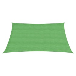 vidaXL Toldo de vela HDPE verde claro 160 g/m² 4,5x4,5 m