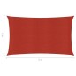 vidaXL Toldo de vela rojo HDPE 160 g/m² 2x5 m vidaXL Toldo de vela rojo HDPE 160 g/m² 2x5 m