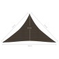 vidaXL Toldo de vela HDPE marrón 160 g/m² 2,5x2,5x3,5 m vidaXL Toldo de vela HDPE marrón 160 g/m² 2,5x2,5x3,5 m