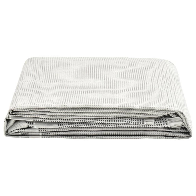 vidaXL Alfombra para tienda de campaña gris 650x250 cm