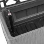 vidaXL Arriate con enrejado y sistema de riego automático gris vidaXL Arriate con enrejado y sistema de riego automático gris