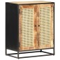 vidaXL Aparador de madera de mango rugosa caña natural 60x35x75 cm