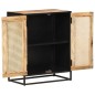 vidaXL Aparador de madera de mango rugosa caña natural 60x35x75 cm