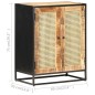 vidaXL Aparador de madera de mango rugosa caña natural 60x35x75 cm