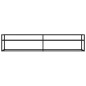 vidaXL Mueble para TV vidrio templado transparente 200x40x40,5 cm