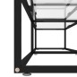 vidaXL Mueble para TV vidrio templado transparente 200x40x40,5 cm