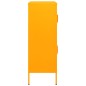 vidaXL Armario de almacenamiento acero amarillo mostaza 80x35x101,5 cm