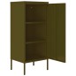 vidaXL Armario de almacenamiento acero verde oliva 42,5x35x101,5 cm vidaXL Armario de almacenamiento acero verde oliva 42,5x35x101,5 cm