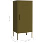 vidaXL Armario de almacenamiento acero verde oliva 42,5x35x101,5 cm vidaXL Armario de almacenamiento acero verde oliva 42,5x35x101,5 cm
