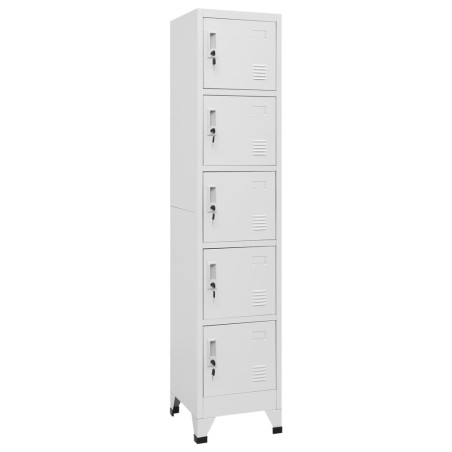 vidaXL Taquilla de acero gris claro 38x40x180 cm