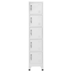 vidaXL Taquilla de acero gris claro 38x40x180 cm