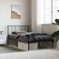 vidaXL Estructura de cama con cabecero metal negro 100x200 cm vidaXL Estructura de cama con cabecero metal negro 100x200 cm