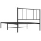 vidaXL Estructura de cama con cabecero metal negro 100x200 cm vidaXL Estructura de cama con cabecero metal negro 100x200 cm