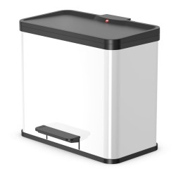 Hailo Cubo de basura pedal Oko Trio Plus TamañoL 3x9 L blanco 0633-230 