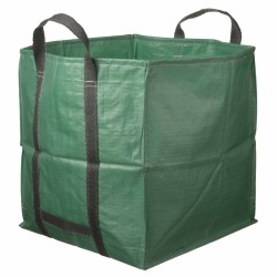 Nature Bolsa de basura para jardín cuadrada verde 148 L 