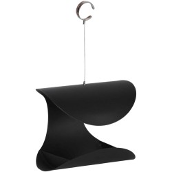 Esschert Design Comedero para pájaros negro L FB438