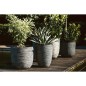 Capi Jarrón Nature Rib elegante bajo gris antracita 36x47 cm KOFZ782 Capi Jarrón Nature Rib elegante bajo gris antracita 36x47 cm KOFZ782
