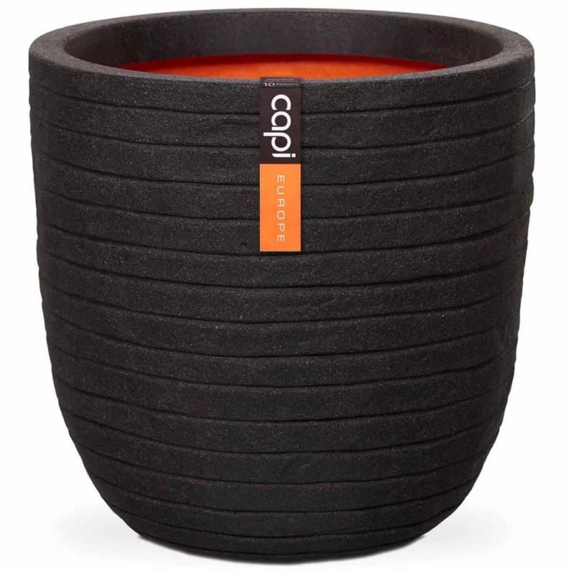 Capi Macetero Nature Row negro 43x41 cm KBLRO933 Capi Macetero Nature Row negro 43x41 cm KBLRO933