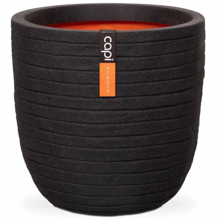 Capi Macetero Nature Row negro 43x41 cm KBLRO933 