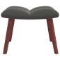vidaXL Sillón de relax con taburete terciopelo gris oscuro vidaXL Sillón de relax con taburete terciopelo gris oscuro