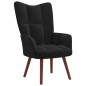 vidaXL Sillón de relax con taburete terciopelo negro