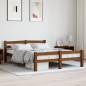 vidaXL Estructura de cama madera maciza pino marrón miel 120x200 cm