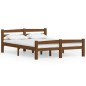 vidaXL Estructura de cama madera maciza pino marrón miel 120x200 cm
