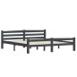 vidaXL Estructura de cama madera maciza pino gris oscuro 180x200 cm vidaXL Estructura de cama madera maciza pino gris oscuro 180x200 cm