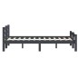 vidaXL Estructura de cama madera maciza pino gris oscuro 180x200 cm vidaXL Estructura de cama madera maciza pino gris oscuro 180x200 cm
